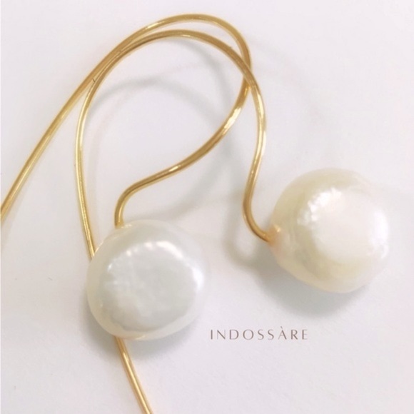 Freshwater Pearl Threader Earrings - Picture 2 of 6